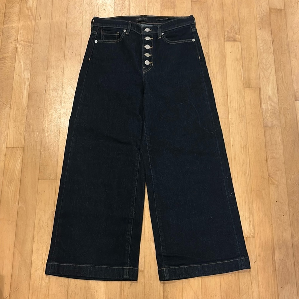 Banana Republic high rise wide leg crop jeans 27P